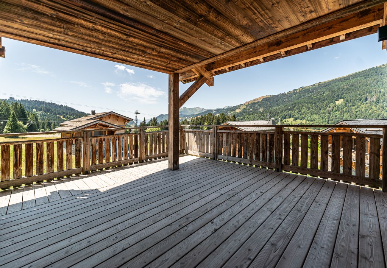 Villa in Les Gets - Schitterend chalet naast de skipistes en het meer, met panoramisch uitzicht